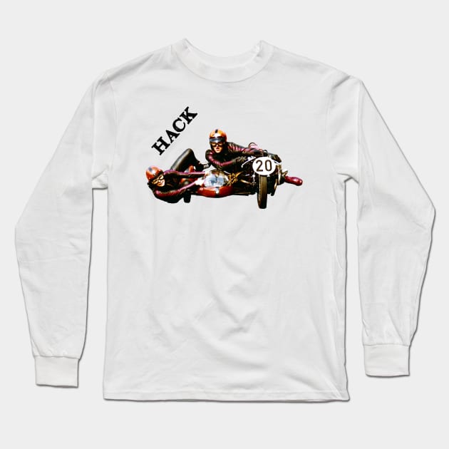 Hack Motorcycle Sidecar Racing Long Sleeve T-Shirt by TripleTreeAdv